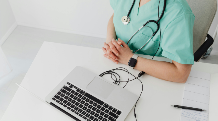 Doctor with laptop